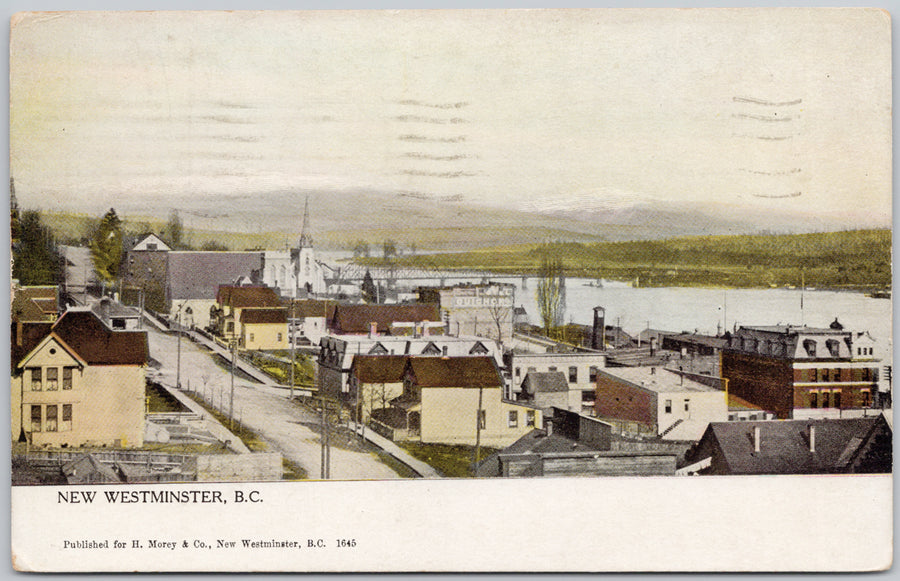 New Westminster BC Birdseye Postcard