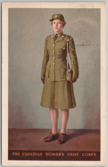 Canadian Women's Army Corps Postcard 