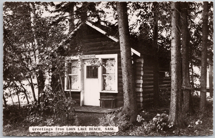 Greetings from Loon Lake Beach Saskatchewan Postcard