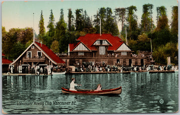 Vancouver Rowing Club Vancouver BC Postcard 