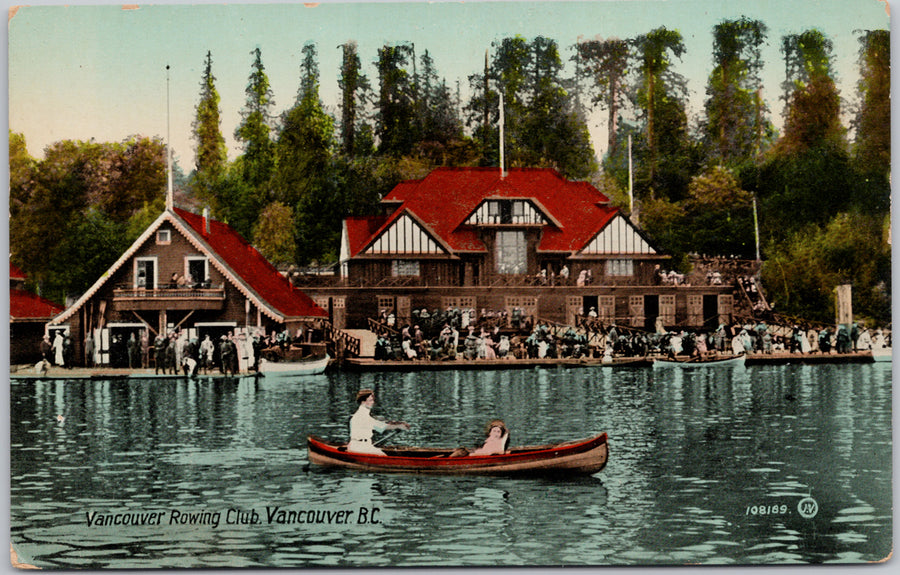 Vancouver Rowing Club Vancouver BC Postcard 