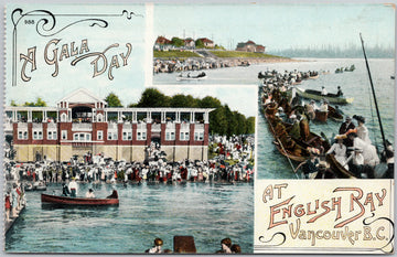 Gala Day English Bay Vancouver Postcard 