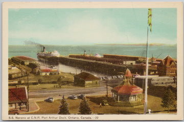 SS Noronic Port Arthur Ontario Postcard 