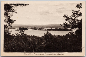 Ottawa River Petawawa near Pembroke Ontario Postcard