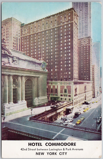 Hotel Commodore New York City NY Postcard 