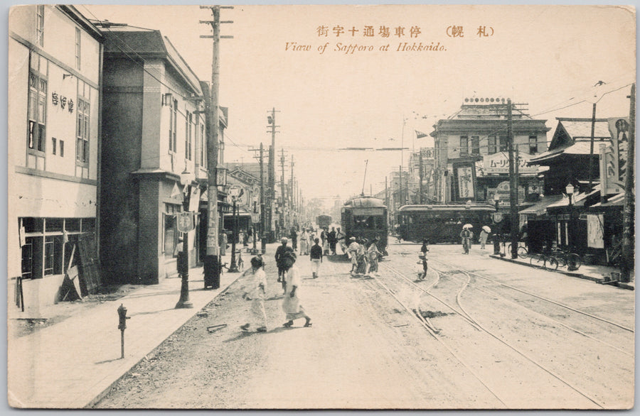 View of Sapporo at Hokkaido Japan Japanese Postcard 