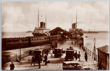 Carlisle Pier Dun Laoghaire Kingstown Ireland Postcard