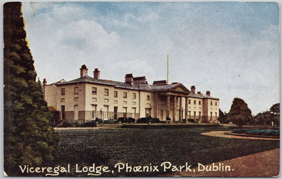 Viceregal Lodge Phoenix Park Dublin Ireland Postcard 