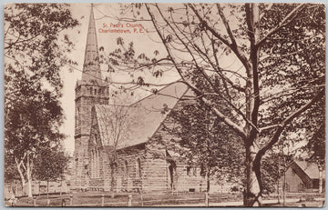 St Paul's Church Charlottetown PEI Postcard 