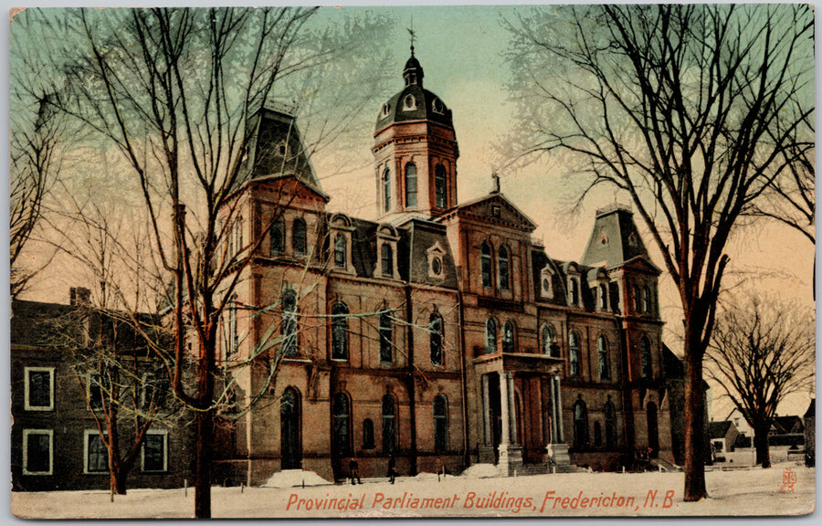 Provincial Parliament Buildings Fredericton NB Postcard 