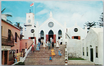 St. Peter's Church St. George's Bermuda Postcard 