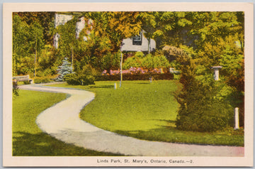 Linds Park St Mary's Ontario Postcard 