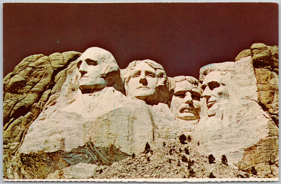 Mount Rushmore South Dakota Black Hills SD Postcard 