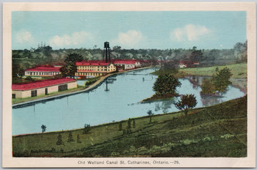 Old Welland Canal St Catharines Ontario Postcard 