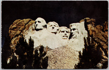 Mount Rushmore South Dakota Black Hills SD American Presidents Postcard 