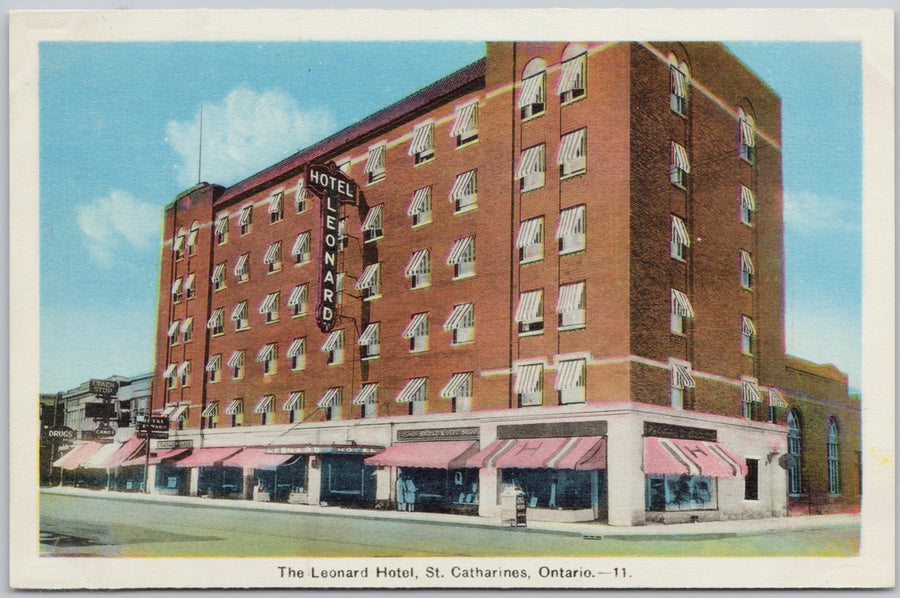 Leonard Hotel St Catharines Ontario Postcard 