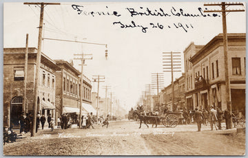 Victoria Avenue Fernie BC Postcard 