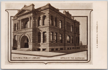 Victoria BC Public Library Postcard 