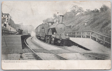 Handsworth Wood Station Train Railroad Darlington's Local Views Birmingham England Postcard 