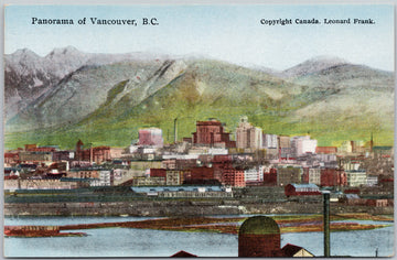 Panorama of Vancouver British Columbia Leonard Frank Postcard 