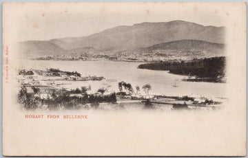 Hobart from Bellerive Tasmania Australia J. Walch Postcard 