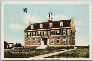 Cout House Weyburn Saskatchewan Postcard 