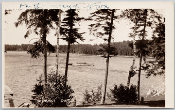 Minaki Ontario Boat Kenora District Meyers RPPC Postcard 