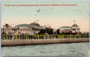 Toronto Exhibition Terrace Manufacturers and Womens Buildings Ontario ON 1913 Postcard 