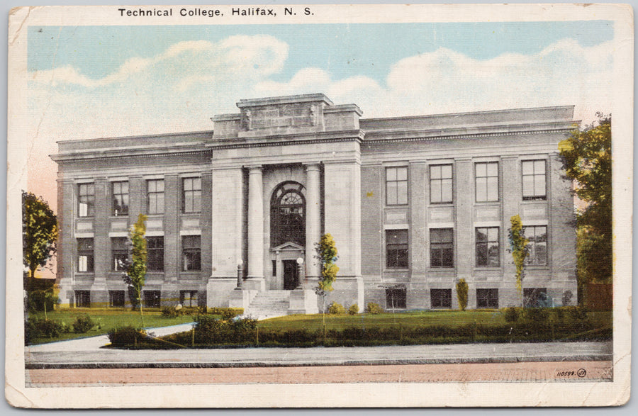 Technical College Halifax Nova Scotia Canada Postcard 