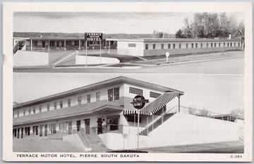 Pierre SD Terrace Motor Hotel Postcard