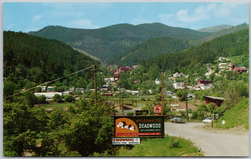 Welcome to Deadwood SD South Dakota USA Welcome Sign Postcard