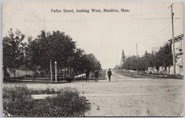 Manitou Manitoba Fuller Street Postcard 