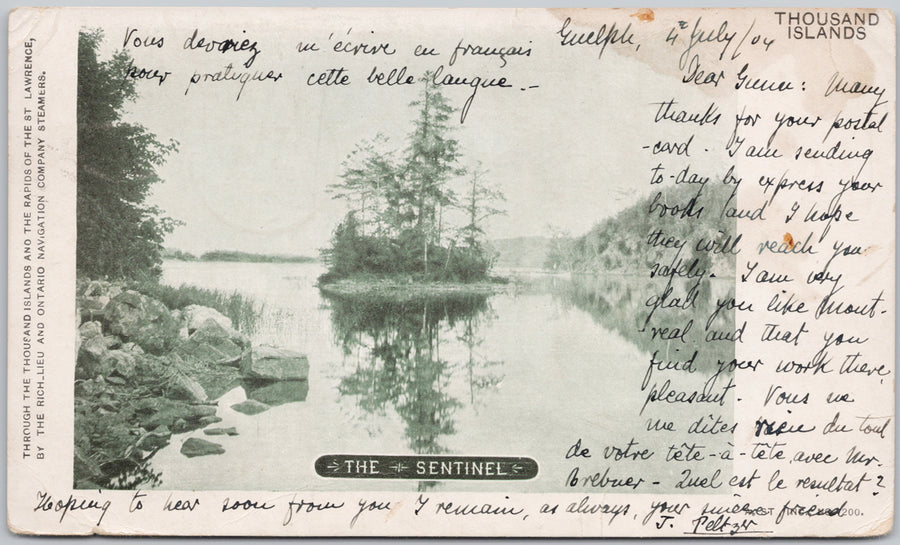 The Sentinel Thousand Islands Ontario Postcard 