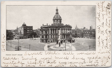 Peoria Court House Peoria IL Postcard 