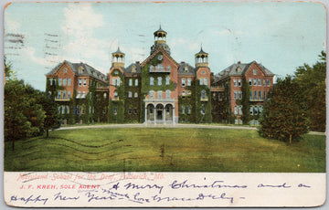 Maryland School for Deaf Frederick Maryland 1906 Postcard 