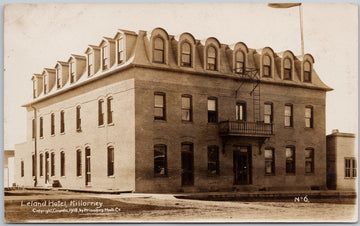 Leland Hotel Killarney Manitoba Postcard 