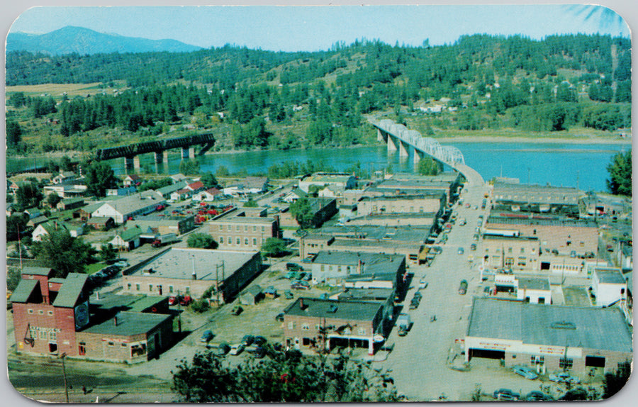 Bonners Ferry Idaho ID Kootenai River USA Postcard