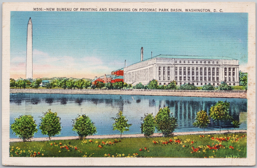 Washington DC New Bureau of Printing and Engraving Postcard 