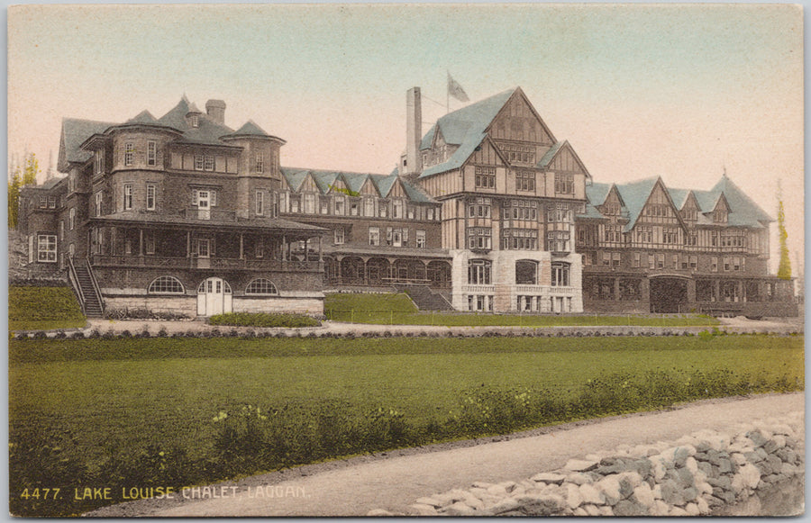 Lake Louise Chalet Laggan Alberta  Postcard 