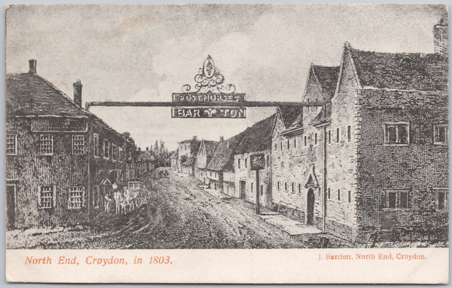 North End Croydon London in 1803 England Postcard 