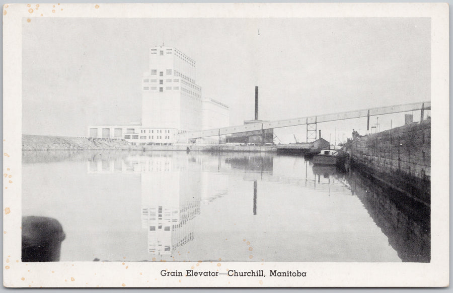 Grain Elevator Churchill Manitoba MB Postcard