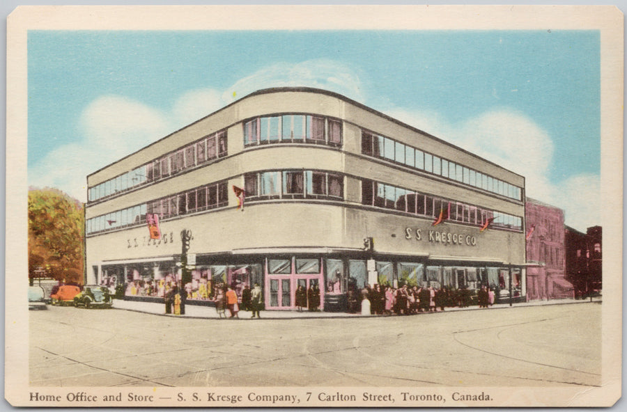 SS Kresge Company Store Toronto Postcard