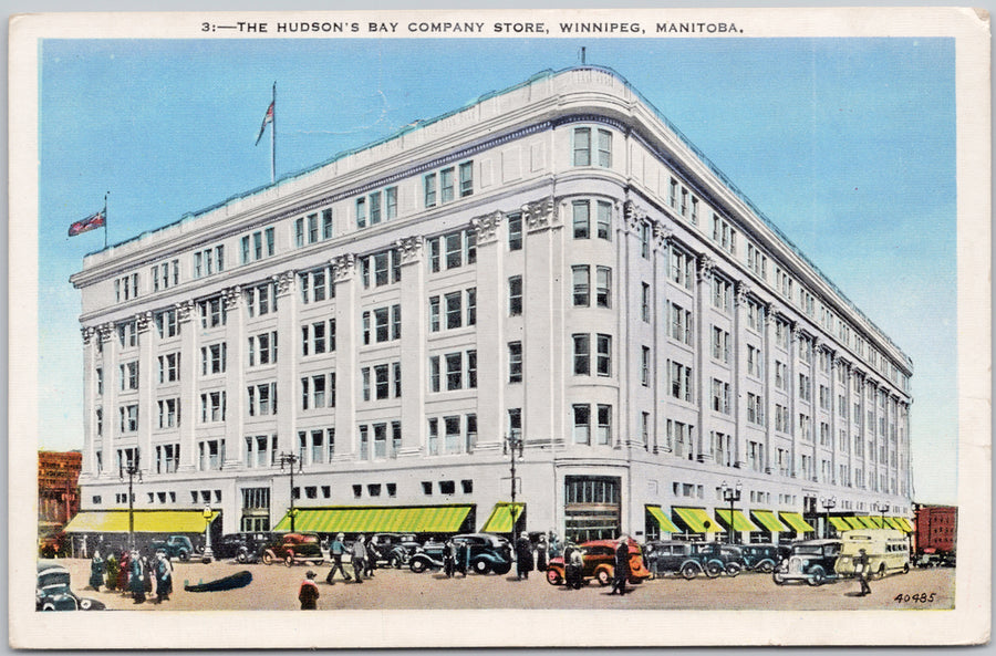 Hudson's Bay Store Winnipeg Manitoba MB Canada Postcard 