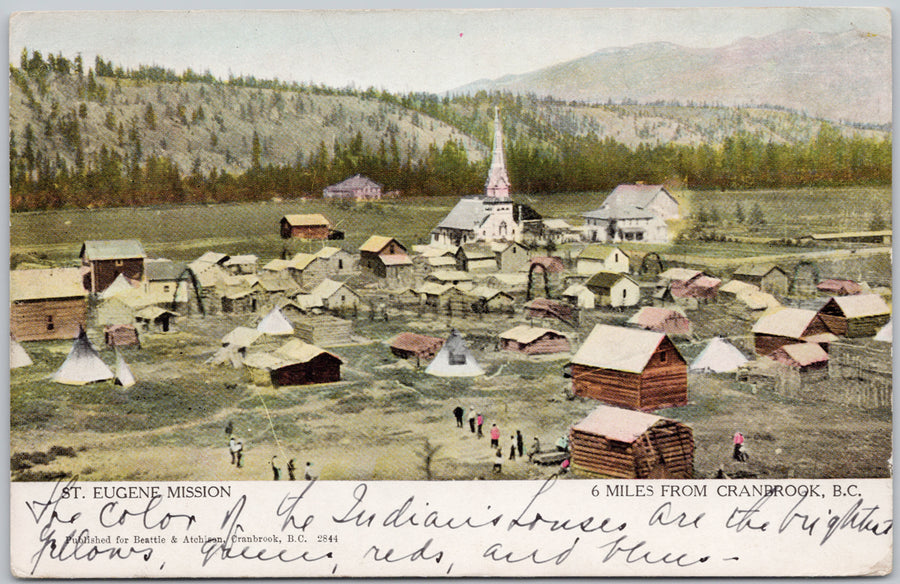 St Eugene Mission Cranbrook British Columbia Postcard