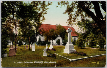 St. John's Cathedral Winnipeg Manitoba Postcard