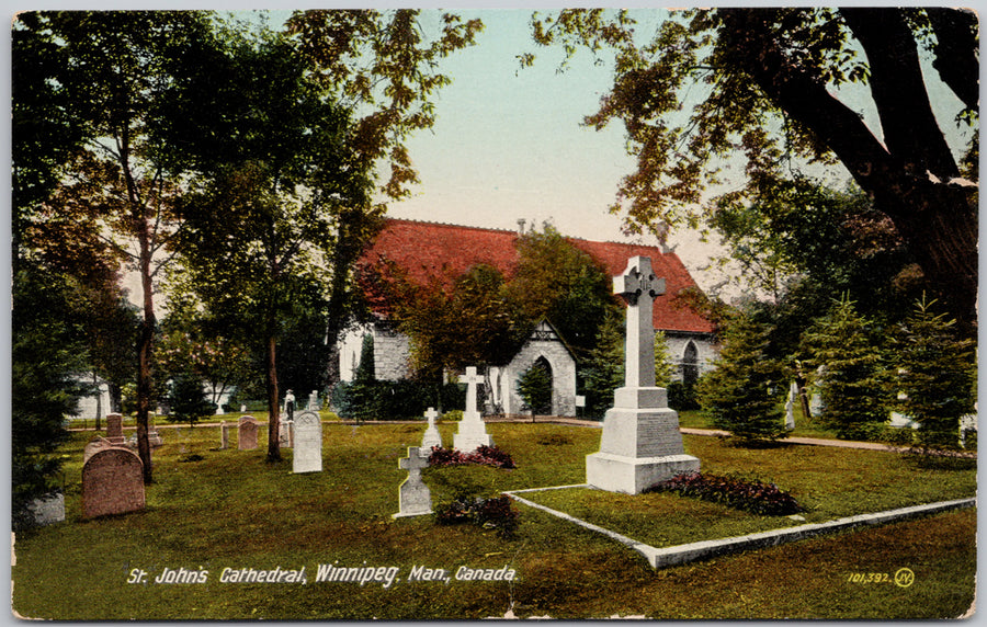 St. John's Cathedral Winnipeg Manitoba Postcard