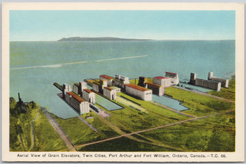 Port Arthur and Fort William Ontario Grain Elevators Postcard