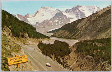 Jasper-Banff Highway Alberta Columbia Icefield AB Canada Postcard