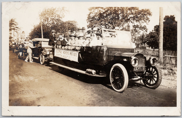 Esquimalt Women's Institute Car Parade Vancouver Island Postcard