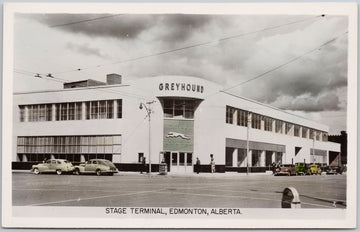 Greyhound Terminal Edmonton Alberta Postcard 